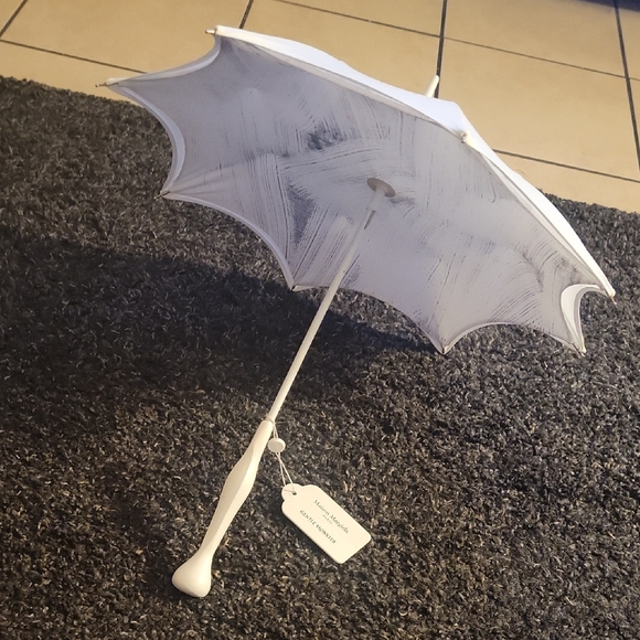 Maison Martin Margiela White Decorative Parasol